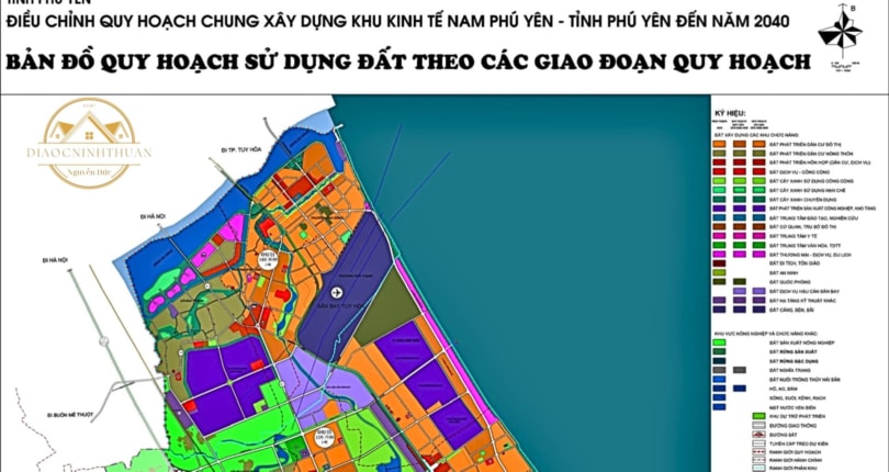 Bản đồ điều chỉnh Quy hoạch chung xây dựng Khu kinh tế Nam Phú Yên đến năm 2040